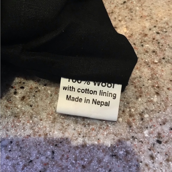 Rising Tide Wool Zip Pouch Clutch Accessory Bag Handmade Floral - Picture 7 of 8